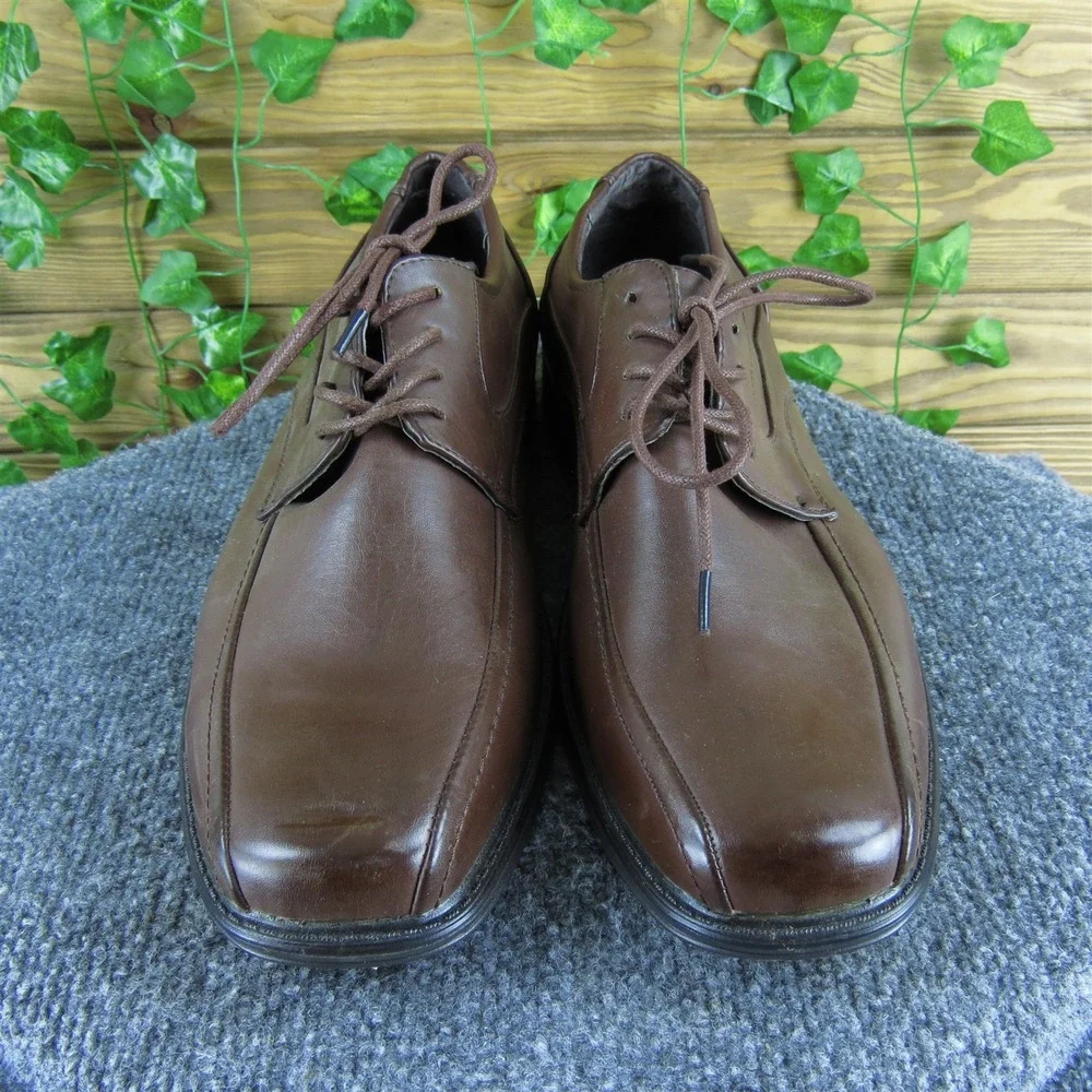 Alpine‎ Swiss Men  Derby Oxfords Brown Synthetic Size 12 Medium Gently Used 2025